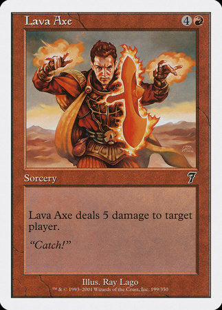 Lava Axe [Seventh Edition] | Cards and Coasters CA