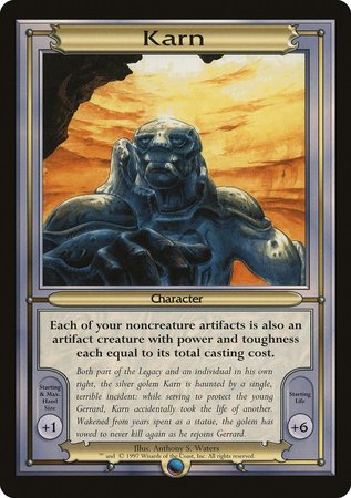Karn (Oversize) [Vanguard Series] | Cards and Coasters CA