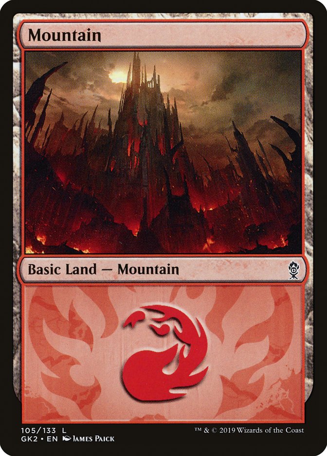 Mountain (105) [Ravnica Allegiance Guild Kit] | Cards and Coasters CA