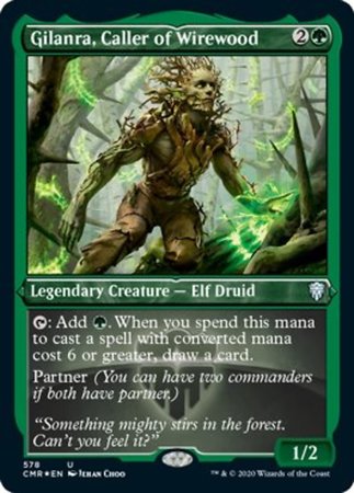 Gilanra, Caller or Wirewood (Foil Etched) [Commander Legends] | Cards and Coasters CA