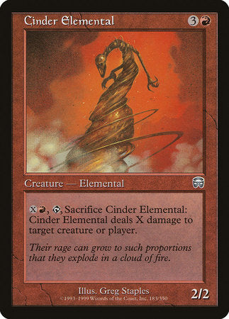 Cinder Elemental [Mercadian Masques] | Cards and Coasters CA