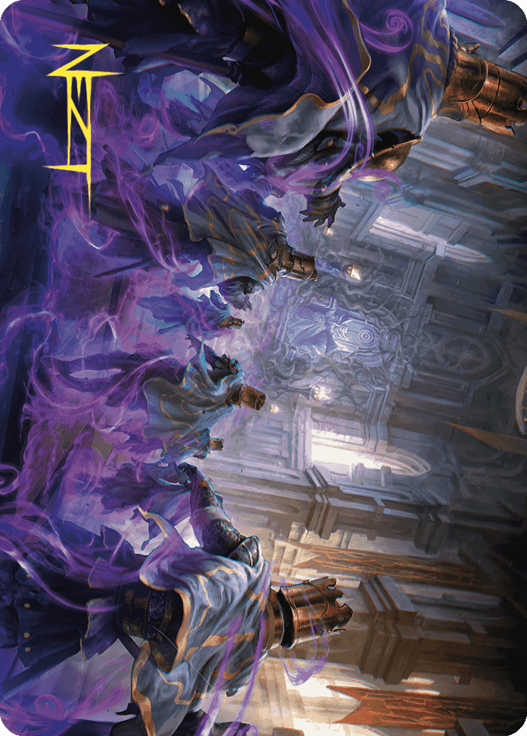 Eerie Interference Art Card (Gold-Stamped Signature) [Wilds of Eldraine Art Series] | Cards and Coasters CA
