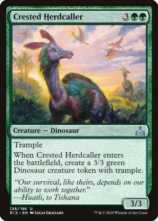 Crested Herdcaller [Rivals of Ixalan] | Cards and Coasters CA
