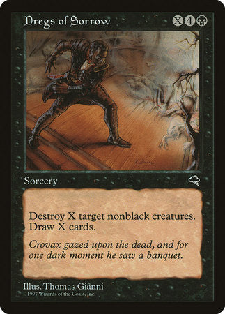 Dregs of Sorrow [Tempest] | Cards and Coasters CA