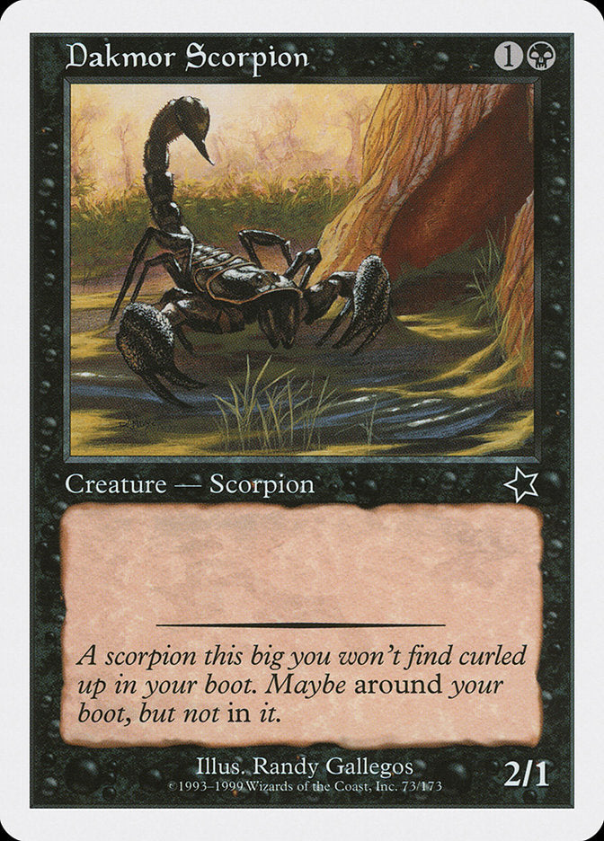 Dakmor Scorpion [Starter 1999] | Cards and Coasters CA
