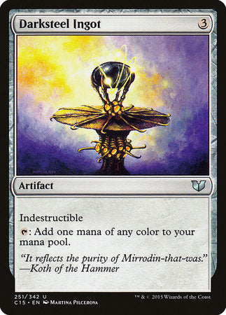 Darksteel Ingot [Commander 2015] | Cards and Coasters CA