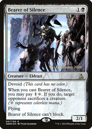 Bearer of Silence [Oath of the Gatewatch Promos] | Cards and Coasters CA