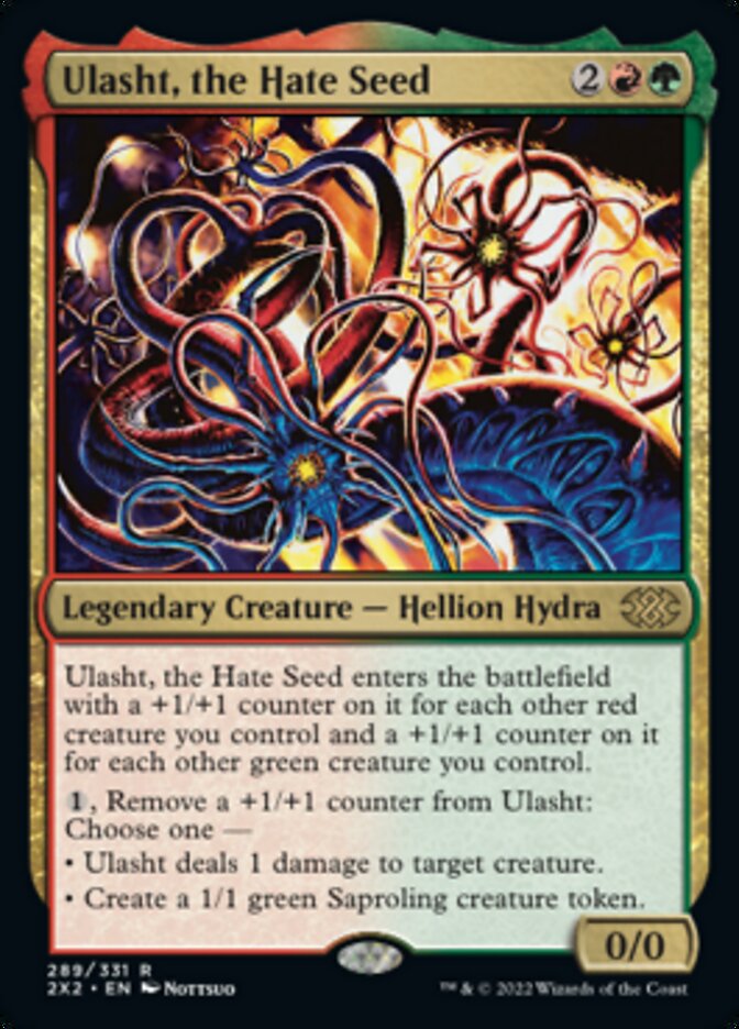 Ulasht, the Hate Seed [Double Masters 2022] | Cards and Coasters CA