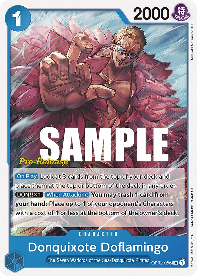 Donquixote Doflamingo [Paramount War Pre-Release Cards] | Cards and Coasters CA