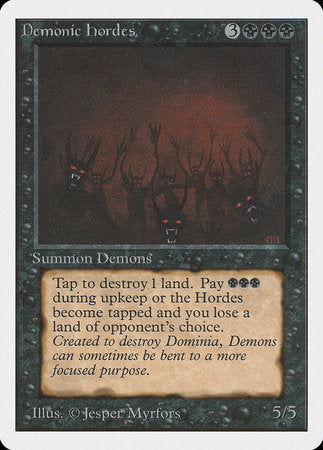 Demonic Hordes [Unlimited Edition] | Cards and Coasters CA