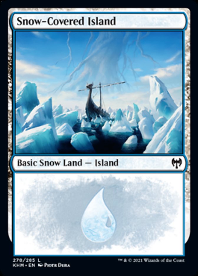 Snow-Covered Island (278) [Kaldheim] | Cards and Coasters CA