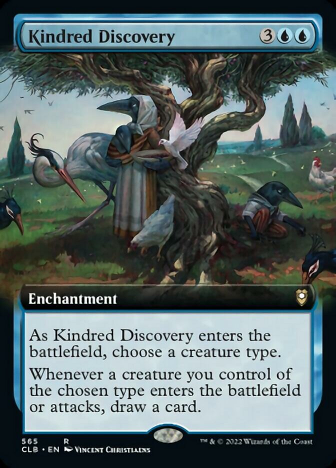 Kindred Discovery (Extended Art) [Commander Legends: Battle for Baldur's Gate] | Cards and Coasters CA