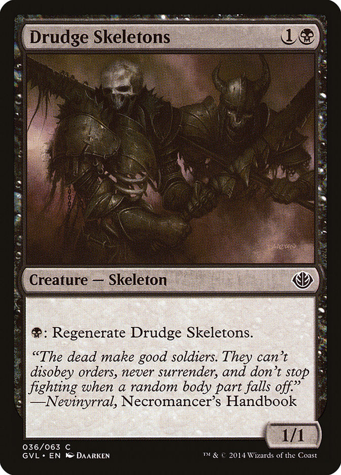 Drudge Skeletons (Garruk vs. Liliana) [Duel Decks Anthology] | Cards and Coasters CA