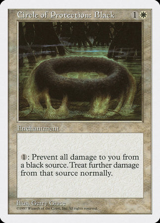Circle of Protection: Black [Fifth Edition] | Cards and Coasters CA