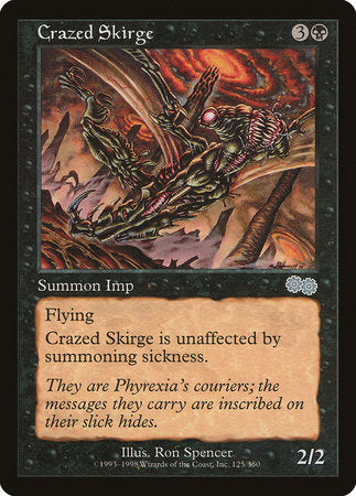 Crazed Skirge [Urza's Saga] | Cards and Coasters CA