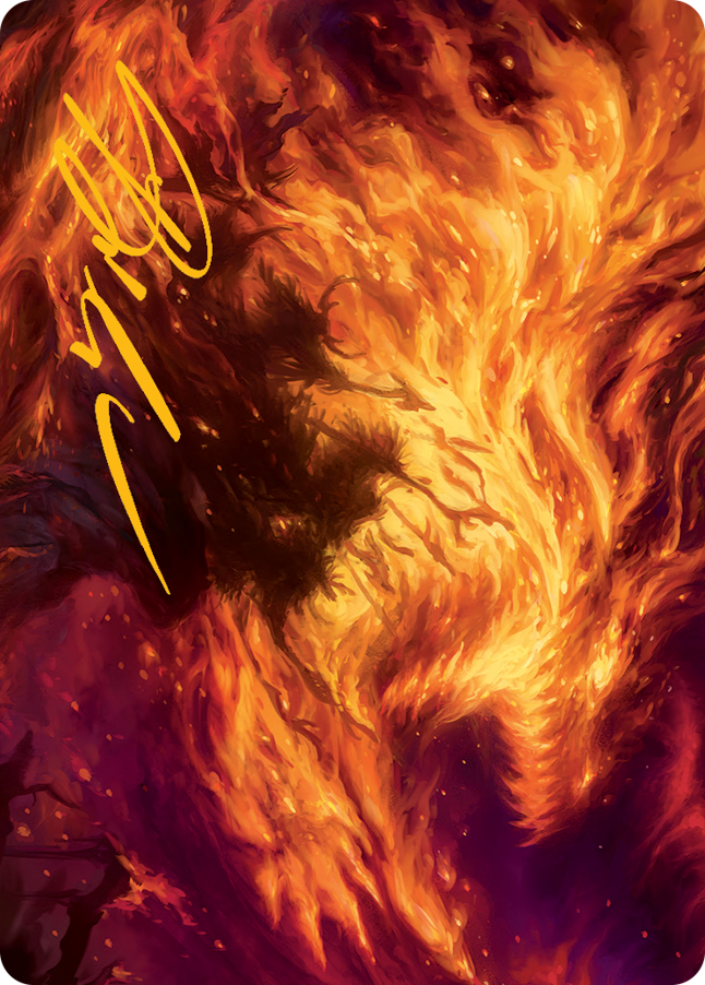 Stoke the Flames Art Card (Gold-Stamped Signature) [March of the Machine Art Series] | Cards and Coasters CA