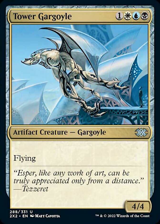 Tower Gargoyle [Double Masters 2022] | Cards and Coasters CA