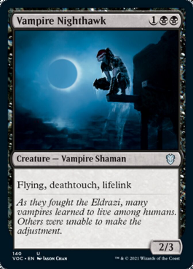 Vampire Nighthawk [Innistrad: Crimson Vow Commander] | Cards and Coasters CA