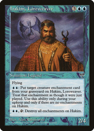 Hakim, Loreweaver [Mirage] | Cards and Coasters CA