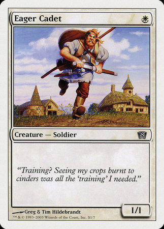 Eager Cadet [Eighth Edition] | Cards and Coasters CA