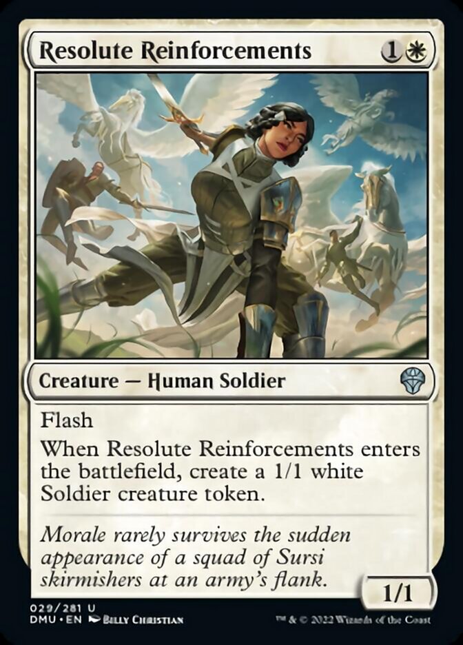 Resolute Reinforcements [Dominaria United] | Cards and Coasters CA