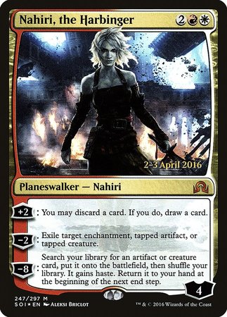 Nahiri, the Harbinger [Shadows over Innistrad Promos] | Cards and Coasters CA