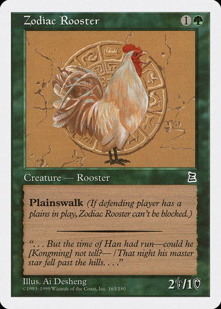 Zodiac Rooster [Portal Three Kingdoms] | Cards and Coasters CA