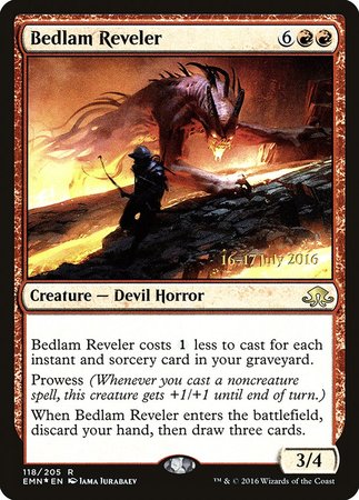 Bedlam Reveler [Eldritch Moon Promos] | Cards and Coasters CA