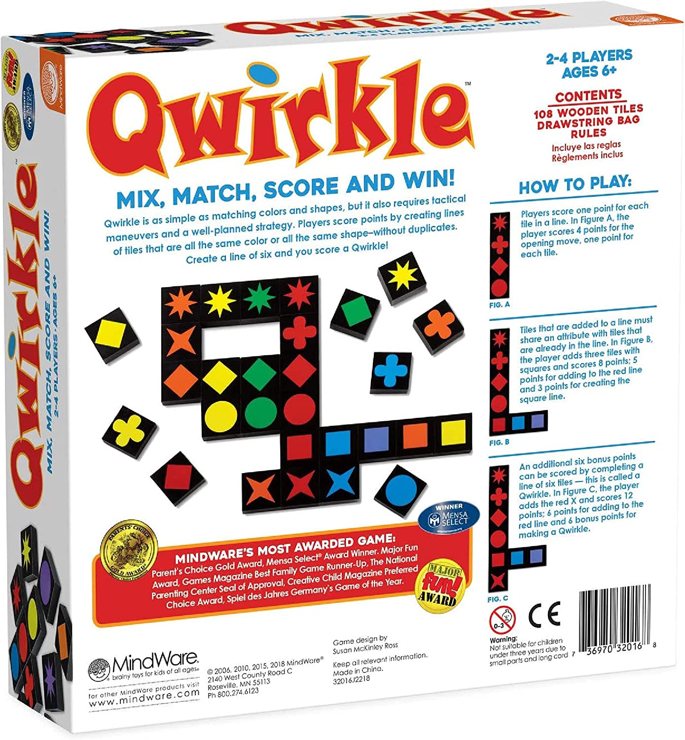 Qwirkle Board Game | Cards and Coasters CA
