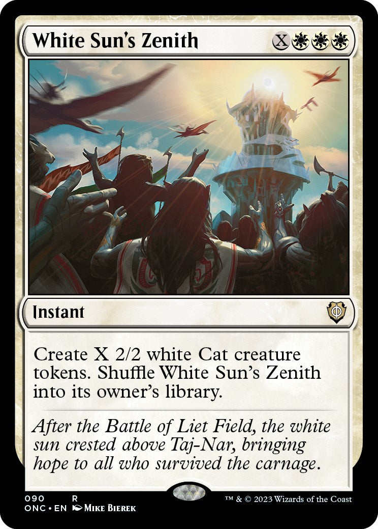 White Sun's Zenith [Phyrexia: All Will Be One Commander] | Cards and Coasters CA