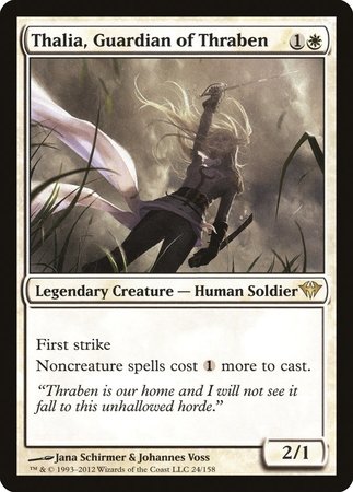 Thalia, Guardian of Thraben [Dark Ascension] | Cards and Coasters CA