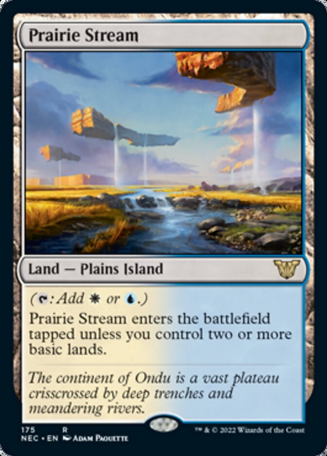 Prairie Stream [Kamigawa: Neon Dynasty Commander] | Cards and Coasters CA