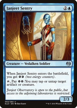 Janjeet Sentry [Kaladesh] | Cards and Coasters CA