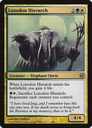 Loxodon Hierarch [Duel Decks: Ajani vs. Nicol Bolas] | Cards and Coasters CA