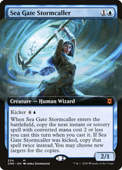 Sea Gate Stormcaller (Extended Art) [Zendikar Rising] | Cards and Coasters CA