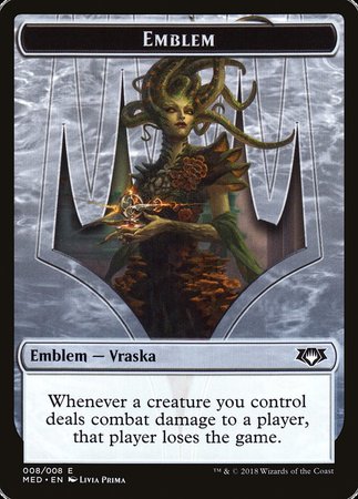 Emblem - Vraska, Golgari Queen [Mythic Edition Tokens] | Cards and Coasters CA