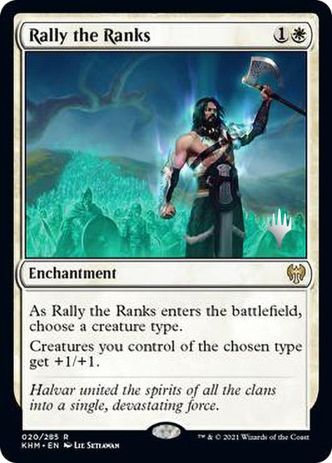 Rally the Ranks [Kaldheim Promo Pack] | Cards and Coasters CA