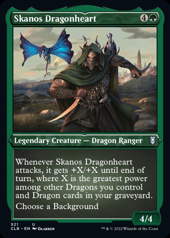 Skanos Dragonheart (Foil Etched) [Commander Legends: Battle for Baldur's Gate] | Cards and Coasters CA