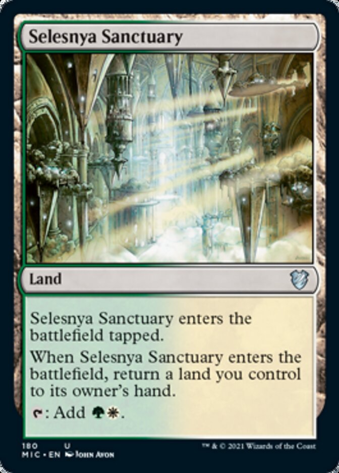 Selesnya Sanctuary [Innistrad: Midnight Hunt Commander] | Cards and Coasters CA