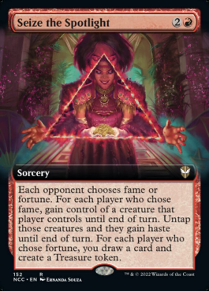 Seize the Spotlight (Extended Art) [Streets of New Capenna Commander] | Cards and Coasters CA