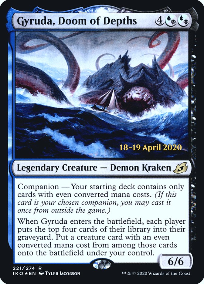 Gyruda, Doom of Depths  [Ikoria: Lair of Behemoths Prerelease Promos] | Cards and Coasters CA