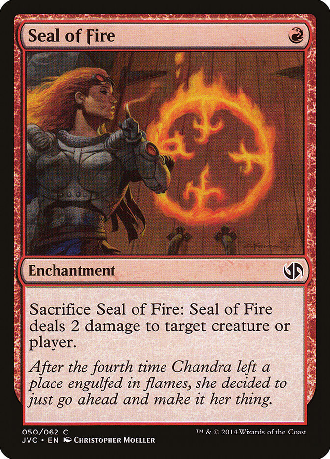 Seal of Fire [Duel Decks Anthology] | Cards and Coasters CA