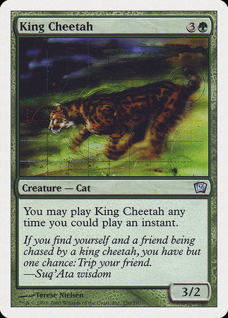 King Cheetah [Ninth Edition] | Cards and Coasters CA