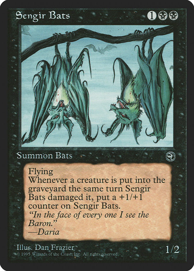 Sengir Bats (Daria Flavor Text) [Homelands] | Cards and Coasters CA
