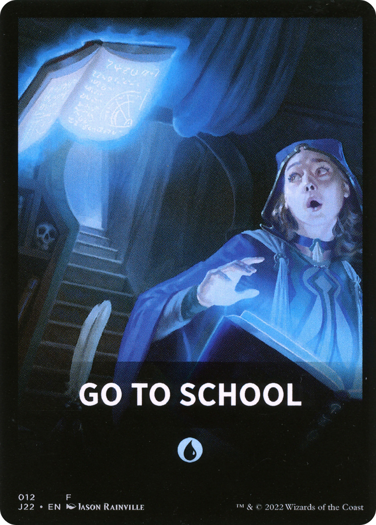 Go to School Theme Card [Jumpstart 2022 Front Cards] | Cards and Coasters CA