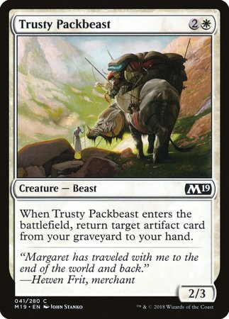 Trusty Packbeast [Core Set 2019] | Cards and Coasters CA