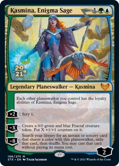 Kasmina, Enigma Sage [Strixhaven: School of Mages Prerelease Promos] | Cards and Coasters CA