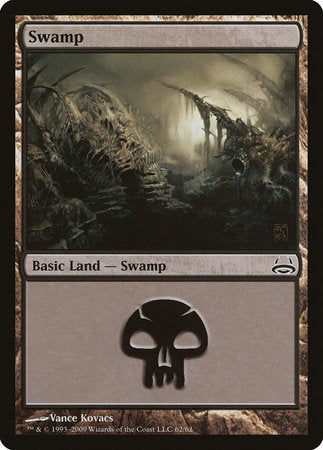 Swamp (62) [Duel Decks: Divine vs. Demonic] | Cards and Coasters CA