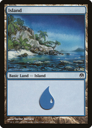 Island (68) [Duel Decks: Phyrexia vs. the Coalition] | Cards and Coasters CA