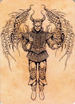 Raphael, Fiendish Savior Art Card (75) [Commander Legends: Battle for Baldur's Gate Art Series] | Cards and Coasters CA